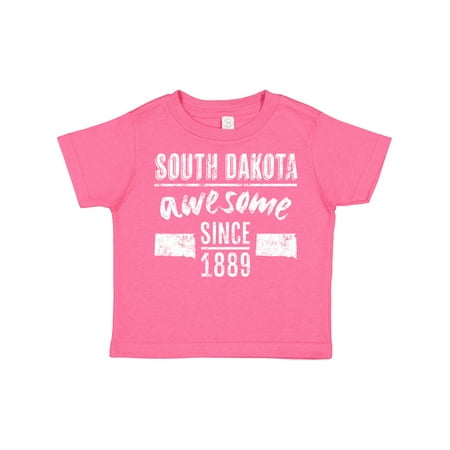 

Inktastic South Dakota Awesome Since 1889 Gift Toddler Boy or Toddler Girl T-Shirt