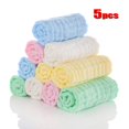 thumbnail image 2 of 5 unids/lote de muselina de 6 capas de algodón, toallas suaves para bebé, toalla facial para bebé, pañuelo, baño, alimentación, toallita facial, paños para eructar Tan Jianjun unisex, 2 of 2