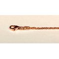 thumbnail image 5 of 14K 22in Rose Gold Diamond Cut/TexturedRoyal Rope Chain with Pear Shaped Lobster Clasp, Approx 9g, 5 of 10