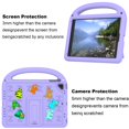 thumbnail image 5 of ELEHOLD Case for iPad 6th Generation, Fun Animal Design EVA Durable Case with Handle & Stand & Strap, Easy Carry for Children,Purple, 5 of 9