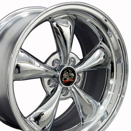 - 18x9 Wheels Fit Ford® Mustang® - Bullitt Style Chrome Rims - SET
