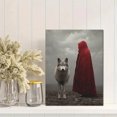 thumbnail image 2 of Red Riding Hood Wolf Canvas Wall Art 15.75x11.81 Inches, 2 of 8