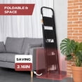 thumbnail image 4 of Primy 4 Step Ladder, Folding Step Stool with Extra Wide Anti-Slip Pedal and Top Handrail, 350lbs Lightweight Portable Sturdy Steel Ladders for Household Kitchen Office Outdoor, 4 of 9