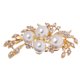 thumbnail image 1 of Bridal Vintage Crystal Rhinestone Flor Grandes Broches Pins Oro, 1 of 8