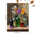 thumbnail image 3 of Colorful Glass Bottle Floral Canvas Print, Wall Art for Living Room Kitchen Dining Room Entryway Office, 3 of 8