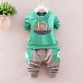thumbnail image 2 of Youmylove Baby Boys Stereoscopic Cartoon Star Tops Pocket Pant Outfits Set Boys 2 Piece Outfit, 2 of 9