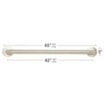 thumbnail image 2 of 42" CuVerro® Copper Alloy Antimicrobial, Bathroom Shower Grab Bar, 1 ¼" Diameter, ADA Compliant, Satin Stainless-Steel Finish, 2 of 6