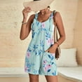 thumbnail image 4 of Pantalones Cortos de Mujer Casual Suspender Impresión Pantalones Cortos de Bolsillo, Pantalones Cortos de Mujer con Bolsillos, 4 of 6