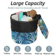 thumbnail image 2 of PhooArto Drawstring Cosmetic Bag, Barrel Shaped Portable Travel Makeup Bags, Sea Fish Coral Starfish Pattern Large Capacity Waterproof Multifunctional Bucket Toiletry Bag, 2 of 6