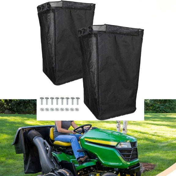 Set of 2 AM122416 For John Deere Equipment Grass Bags 100 Series Bagger