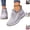 Gray, variant on Womens Winter Walking Shoes Non Slip Warm Snow Sneakers Thermal Windproof Boots (Purple)
