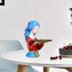 thumbnail image 5 of Mujer Chica Estatuilla Estatua Tocador Exhibición Joyería Cosmética Misceláneas Organizadores Almacenamiento Vanidad Bandeja Boda Sala de estar Baño Rojo Baoblaze Escultura de niñas, 5 of 7
