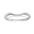 thumbnail image 5 of Solid 14k White Gold Diamond Wedding Band Ring Size 5 (.19 cttw.), 5 of 8