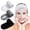 White, Black, Gray, variant on 3Pcs Spa Facial Headband Make Up Wrap Head Terry Cloth Headband Adjustable Washable Towel for Shower Makeup Face Washing Skincare Facial Treatment Sport Fits (White, Black, Pink)