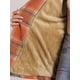 thumbnail image 5 of CAMISA DE CUADROS SUELTA DE HOMBRO CAÍDO PARA MUJERES INSPIRADA EN CHIC NARANJA M, 5 of 6