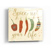 Epic Art 'Mexican Fiesta V' by Veronique Charron, Acrylic Glass Wall Art, 12"x12"