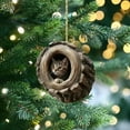 thumbnail image 5 of Cat Christmas Ornament, Forest Animal Decoration, Handmade Animal Christmas Ornaments, Farm Ornaments for Christmas Tree, 5 of 5