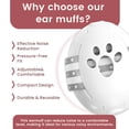 thumbnail image 2 of Baby & Toddler Noise Cancelling Headphones - Ear Muffs for Kids 1-3 for Airplane Travel, Hearing Protection with Adjustable Headband, 2 of 7