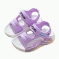thumbnail image 5 of Godom Little Girl Sandals Casual Adjustable Double Buckle Flat Sandal Slide for Toddler Little Big Kid, 5 of 6
