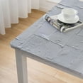 thumbnail image 4 of WYYP Tablecloths Minimalist White Abstract Raised Patterns Antique Retro Illustrations Square Table Cover white, 4 of 7