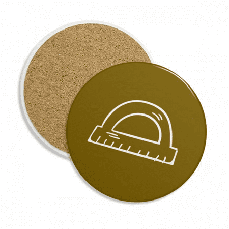 

Arc Length Ruler Art Deco Fashion Coaster Cup Mug Tabletop Protection Absorbent Stone