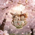 thumbnail image 6 of Hometravel Spring Easter Hanging Decorations, 2D Flat Bunny and Egg Ornaments for Home Display, Wall Art, Garden Accent, Holiday Party Favors, Festive Gift Set, 6 of 6