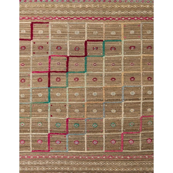 Ahgly Company Indoor Rectangle Abstract Light Copper Gold Abstract Area Rugs, 5' x 7'
