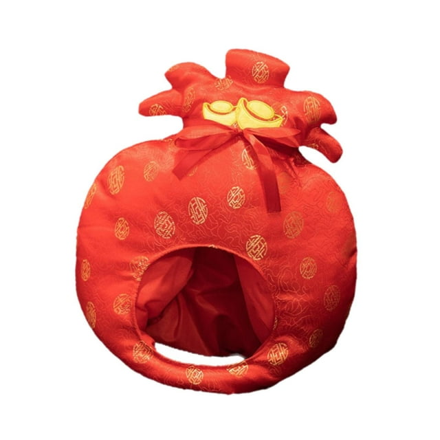 Sombrero de peluche con forma de bolsa , divertido sombrero de disfraz para fiestas de cosplay, carnavales, niños y niñas