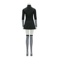thumbnail image 6 of Woman's Marionette Black Dress with Stocks Halloween Carnival Puppet Outfit, 6 of 11