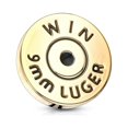 thumbnail image 1 of BodyJewelryOnline Dermal Top Body Piercing Bullet Back 9mm Lugger Casing Design Surgical Steel 14g, 1 of 6