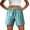 Sky Blue plus size shorts with pockets a1, variant on Cagogo Women's Plus Size Elastic Waist Shorts with Pockets Quick Dry Casual Beach Vacation Sport Shorts Loose Fit Summer Active Travel Trousers, Sky Blue L