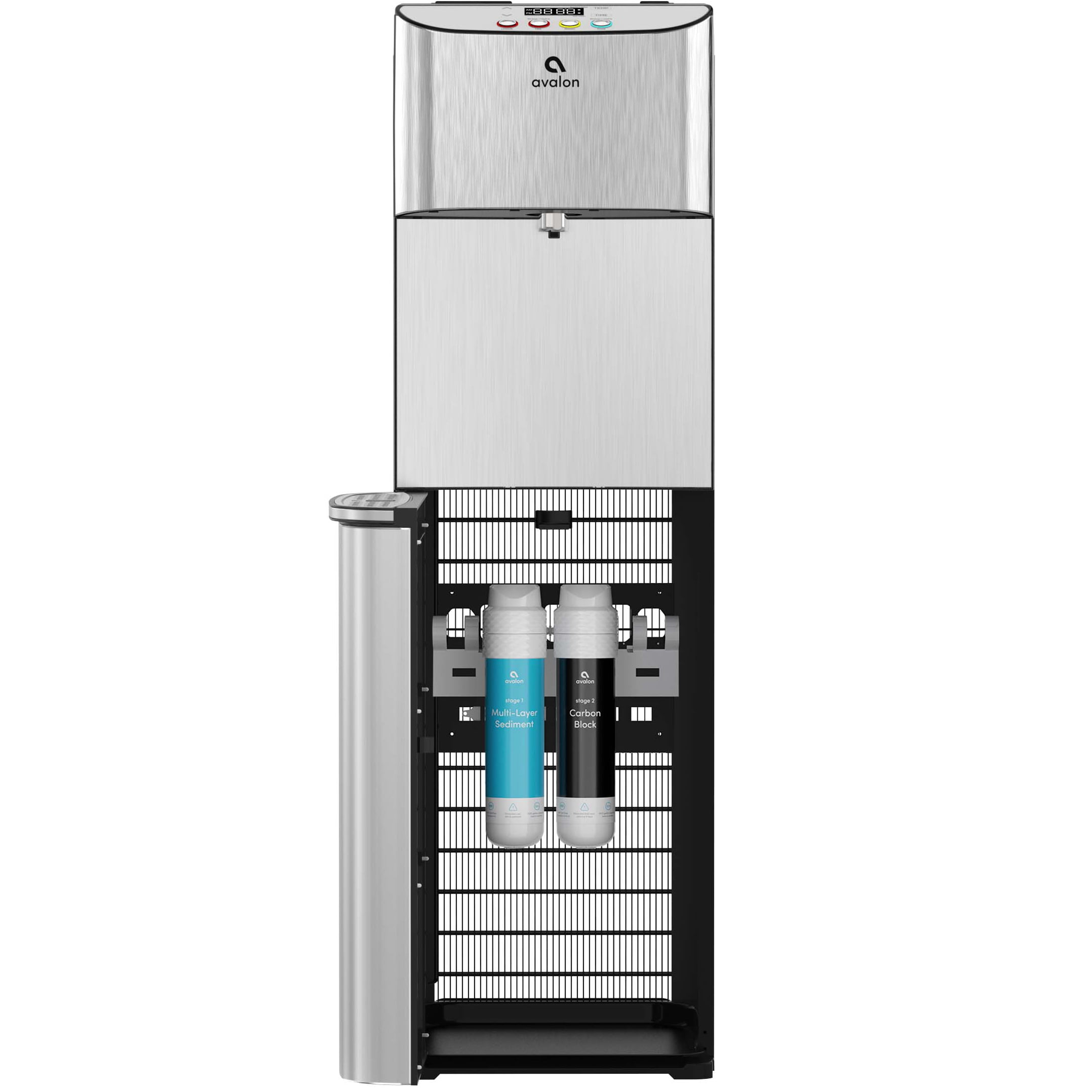  Avalon Self Cleaning Bottleless Water Cooler Water Dispenser -  3 Temperature Settings - Hot, Cold & Room Water, Durable Stainless Steel  Cabinet, NSF Certified Filter- UL Listed: Home & Kitchen