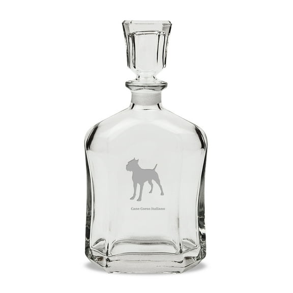 Cane Corso Italiano 23.75 oz Classic Whiskey Decanter