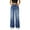 Dark blue, variant on BLOCLOALO Baggy Pants Denim Pants Woman Wide Leg Jeans High Waisted Baggy Jeans Jean Elastic Waist Stretchy Jean Straight Leg Denim Pants Loose Pants Lounge Pants Palazzo Pants Black L