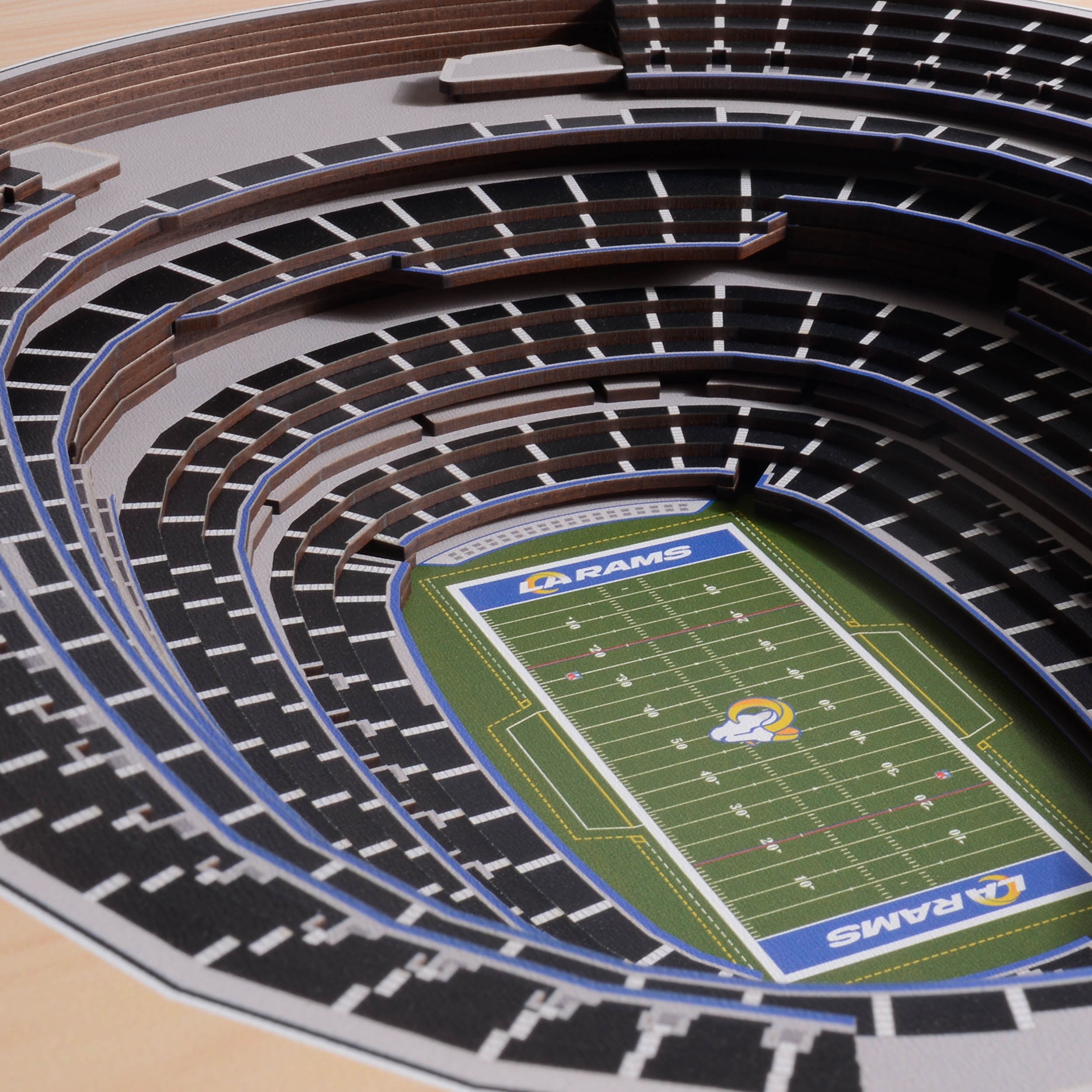 YouTheFan NFL Los Angeles Rams 25-layer Stadiumview Wall Art
