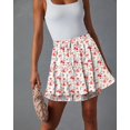thumbnail image 5 of Pantalones cortos Onlypuff Flowy Chiffon con volantes rojos para mujer, 5 of 5