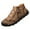 Khaki, variant on Mens Shoes Casual Leather Sneakers High Top Thick Bottom Wide Width Sneakers Walking Sports Shoes Non Slip Running Shoes 41