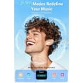 thumbnail image 3 of Wireless Earbuds, Bluetooth 5.4 Headphones, True ANC Active Noise Cancelling in Ear Buds with Smart Touchscreen Case, 60H Playtime for Sports & Working, Bass Stereo Sound for iPhone/Android-Black, 3 of 16