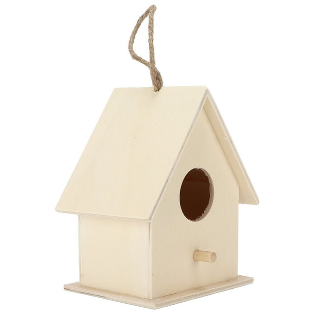 QIILU Wooden Birdhouse, DIY Bird Birdhouses Kit For Wild For Wild Birds For Yard For Inhabit