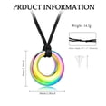 thumbnail image 2 of Cremation Jewelry Urn Necklace for Ashes for Women Men, Circle of Life Eternity Memorial Pendant Ash Jewelry, 2 of 7