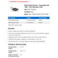 thumbnail image 2 of Brake Switch Harness - Compatible with 1988 - 1993 Chevrolet C1500 - AC Delco, 2 of 2