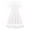 C#White4464, variant on CAIVO Trendy Girls Dresses Fly Sleeve O-Neck For Everyday Casual Wear Classic Round Neck Mesh Dress Summer Fall Versatile Breathable Toddler Child Daily Wear