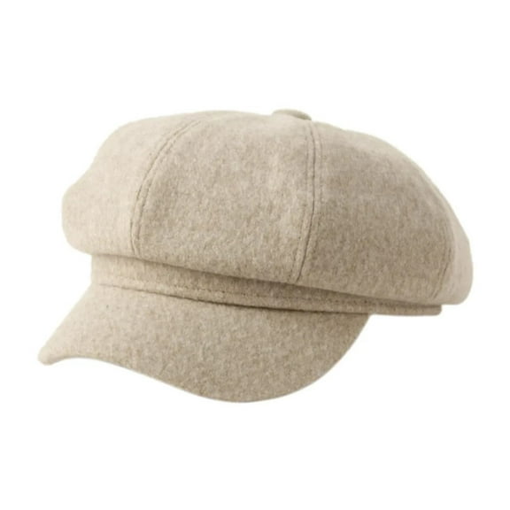 Woman Wool Blend 8 Panel Newsboy Cabbie Beret Cap