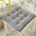 thumbnail image 5 of Premium Outdoor Seat Cushions 40x40 Yangmei Velvet Cushions Soft And Skin Friendly Cushions Living Room Sofa Dining Room Chair Cushions Gray, 5 of 7