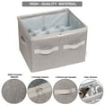 thumbnail image 6 of Moteph Shoe Organizer Closet Storage Solution with Clear Cover & Adjustable Dividers for Shoes, Handbags, Blankets, Linen, Clothing (Grey, Medium - 16 Pairs), 6 of 6