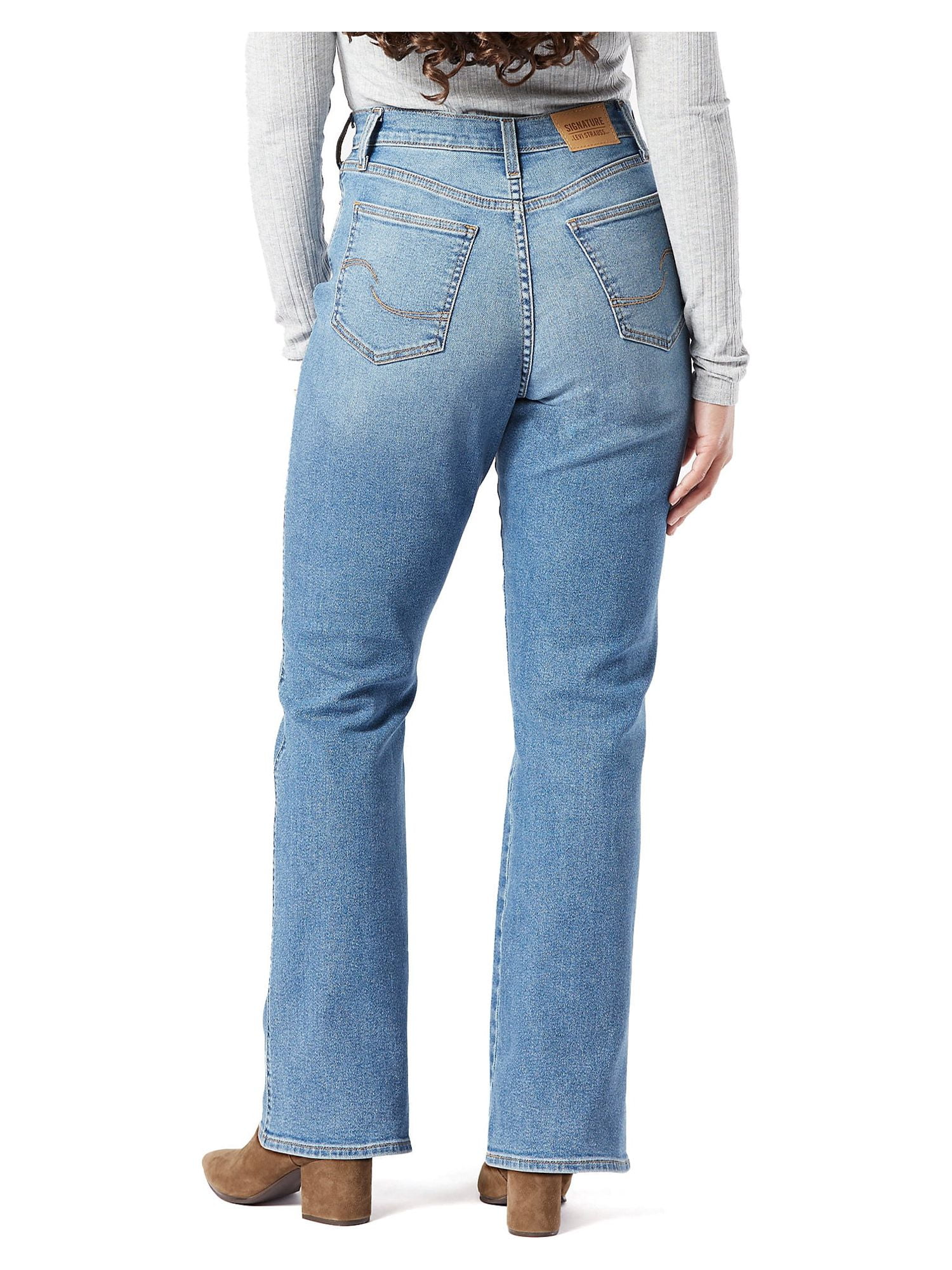 Levi Strauss Signature Women's Heritage High Rise Kick Boot Jeans