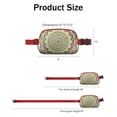 thumbnail image 4 of Ethnic Mandala Waist Pack - Symmetrical Sacred Design Hands-Free Fanny Pack for Dog Walking, 4 of 4