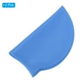 thumbnail image 3 of Uxcell Silicone Swim Cap, Waterproof Swimming Hat Non-Slip Adult Swim Caps for Women and Men, Light Blue 2 Pcs, 3 of 6