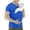 Blue, variant on Mens Dad Shirts Soothe V Neck Short Sleeve Kangaroo Tshirts Comfort Plain Baby Carrier Tees 2026 Summer New New Dad Gifts T-Shirt with Pouch Gray XL