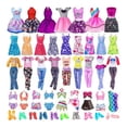 thumbnail image 1 of 32-delars Barbie kläder och accessoarer set, snygga miniklänningar, 1 of 1